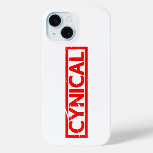Cynische Stempel Case-Mate iPhone Case (Achterkant)