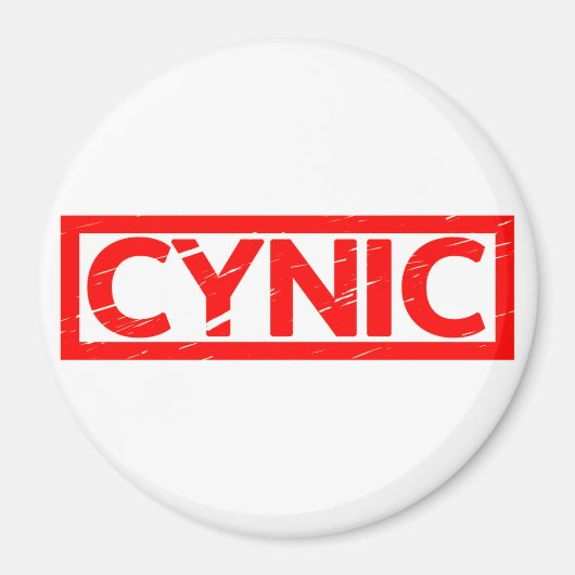 Cynische Stempel Magneet (Voorkant)