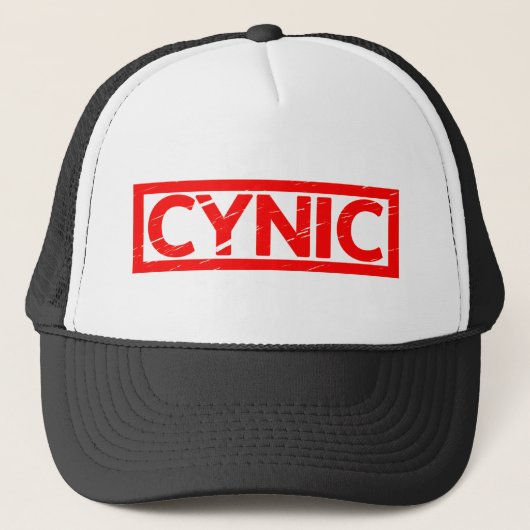 Cynische Stempel Trucker Pet (Voorkant)