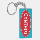 CYNTHIA Acrylische Sleutelhanger (Voorkant Links)