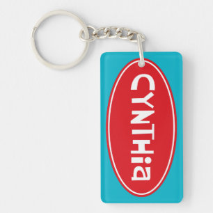 CYNTHIA Acrylische Sleutelhanger