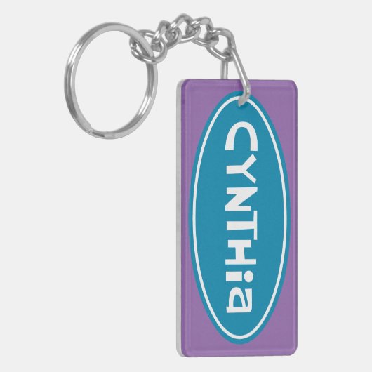 CYNTHIA Acrylische Sleutelhanger (Voorkant Links)