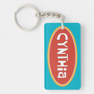 "Cynthia" Gepersonaliseerd Sleutelhanger