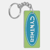 "Cynthia" Gepersonaliseerd Sleutelhanger (Voorkant Links)