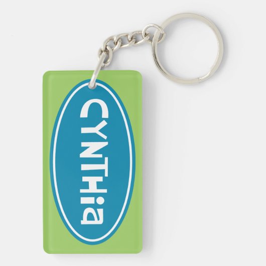 "Cynthia" Gepersonaliseerd Sleutelhanger (achterkant)