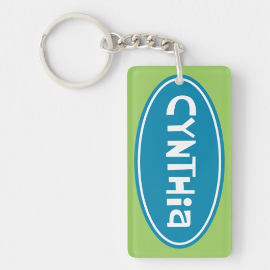 "Cynthia" Gepersonaliseerd Sleutelhanger (Voorkant)