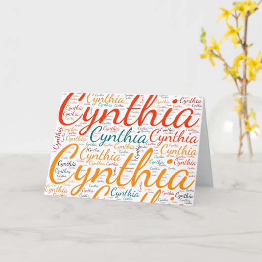 Cynthia Kaart (Gele Bloem)