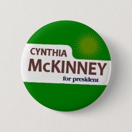 Cynthia McKinney Button (Voorkant)