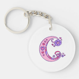 Cynthia monogram C naam en betekenis Sleutelhanger