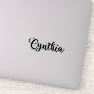 Cynthia Naam - Handgeschreven kalligrafie Sticker
