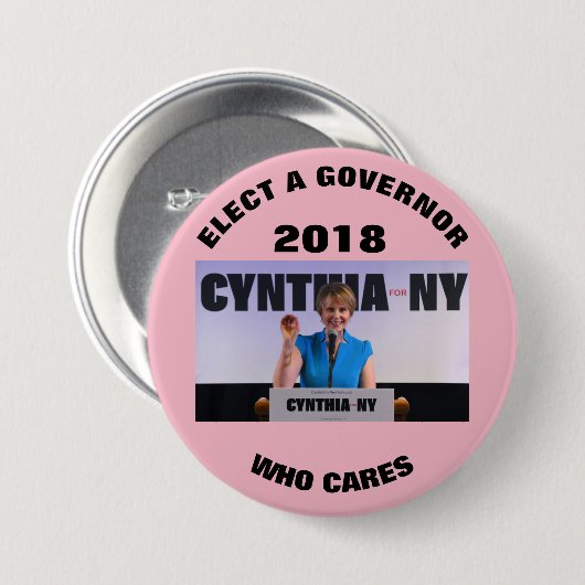 Cynthia Nixon 2018 Ronde Button 7,6 Cm (Voorkant /achterkant)