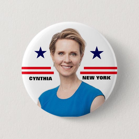 Cynthia Nixon voor gouverneur Ronde Button 5,7 Cm (Voorkant)