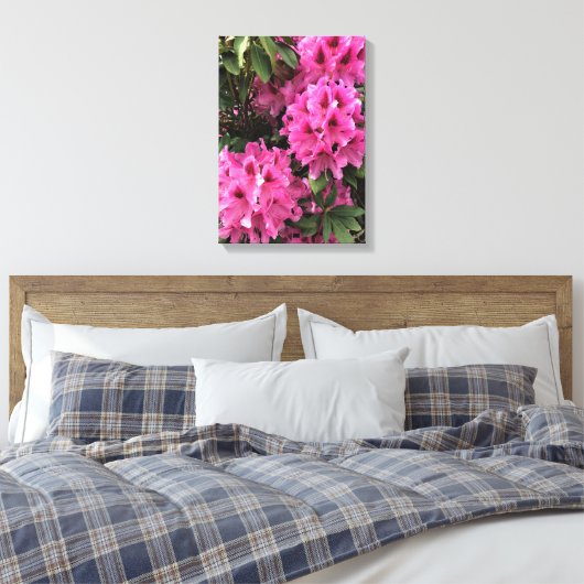 Cynthia Rhododendrons, Oregon Canvas Afdruk (Insitu (Slaapkamer))
