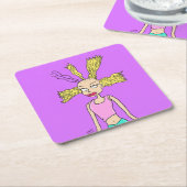 Cynthia - Rugratten Kartonnen Onderzetters (Schuin)