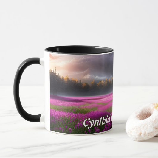 Cynthia's Morning Tea Gepersonaliseerd  Mok (Met donut)