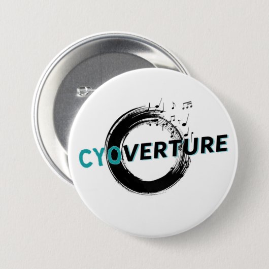 CYOverture Logo Pin Ronde Button 7,6 Cm (Voorkant /achterkant)