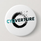 CYOverture Logo Pin Ronde Button 7,6 Cm (Voorkant)