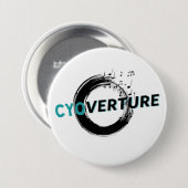CYOverture Logo Speld Ronde Button 7,6 Cm (Voorkant /achterkant)