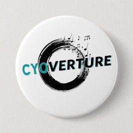 CYOverture Logo Speld Ronde Button 7,6 Cm