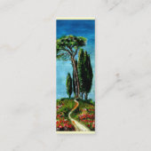 CYPERBOMEN EN MEDITERRANE PIJN IN TUSCANY MINI VISITEKAARTJE (Achterkant)