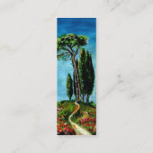 CYPERBOMEN EN MEDITERRANE PIJN IN TUSCANY MINI VISITEKAARTJE (Achterkant)