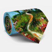 CYPERBOMEN EN MEDITERRANE PIJN IN TUSCANY STROPDAS (Opgerold)