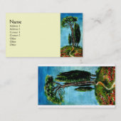 CYPERBOMEN EN MEDITERRANE PIJN IN TUSCANY VISITEKAARTJE (Voorkant / Achterkant)