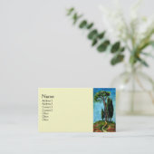 CYPERBOMEN EN MEDITERRANE PIJN IN TUSCANY VISITEKAARTJE (Staand voorkant)