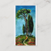 CYPERBOMEN EN MEDITERRANE PIJN IN TUSCANY VISITEKAARTJE (Achterkant)