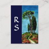 CYPERBOMEN EN MEDITERRANE PIJN IN TUSCANY VISITEKAARTJE (Achterkant)