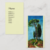 CYPERBOMEN EN MEDITERRANE PIJN IN TUSCANY VISITEKAARTJE (Voorkant / Achterkant)