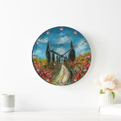 CYPERBOMEN EN POPPIËNTEN OP DE WEG VAN TUSCANY GROTE KLOK (Huis)