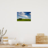 Cypersbomen in het poster Toscane (Keuken)