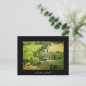 Cyperwikkelweg in het zwarte briefkaart van Toscan (Staand voorkant)