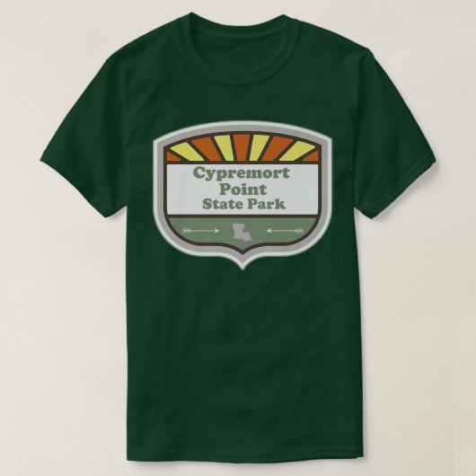 Cypremort Point State Park Louisiana LA Badge Vaca T-shirt (Design voorkant)
