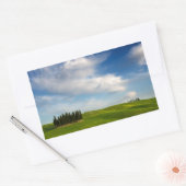 Cypresbomen in Toscane rechthoekige sticker (Envelop)