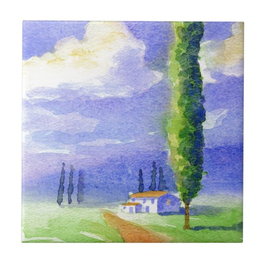 Cypresboom Tegeltje (Voorkant)