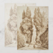 Cypress Avenue in Villa d Este Tivoli door Fragona (Voorkant / Achterkant)