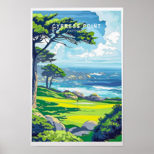 Cypress Californië Reis Muur Decoratie Poster