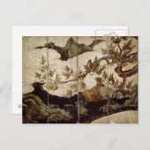 Cypress door Kano Eitoku, Muromanchi-periode Briefkaart (Voorkant / Achterkant)