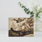 Cypress door Kano Eitoku, Muromanchi-periode Briefkaart (Staand voorkant)