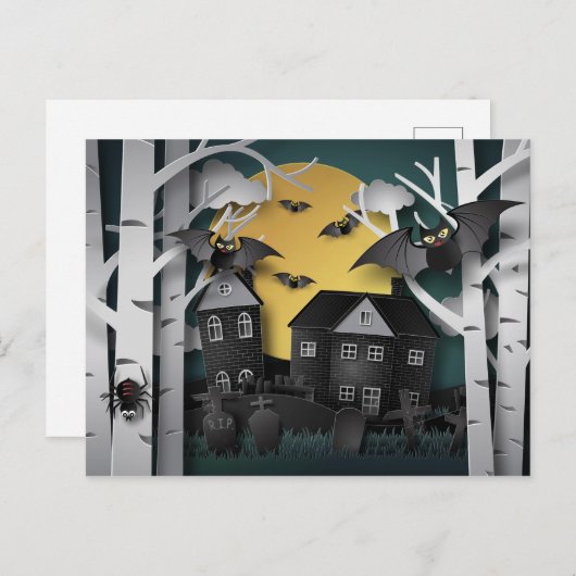 Cypress Forest, begraafplaats en vleermuizen Briefkaart (Voorkant / Achterkant)