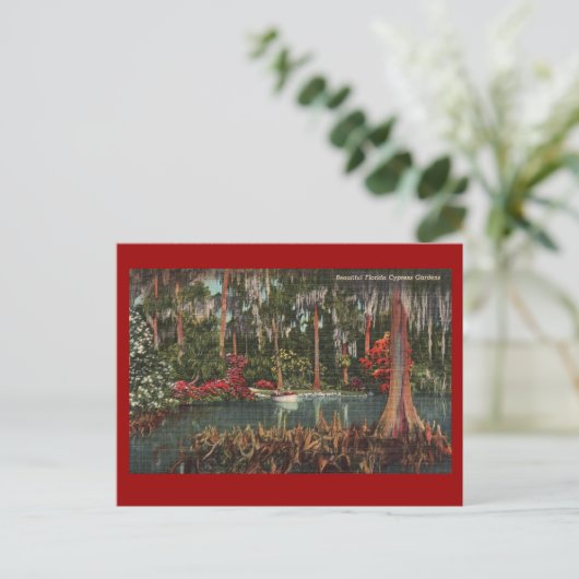 Cypress Gardens Briefkaart (Staand voorkant)