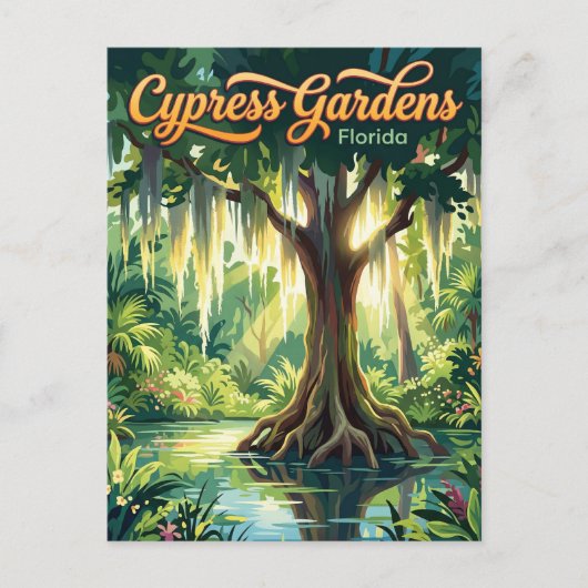 Cypress Gardens Florida Briefkaart (Voorkant)