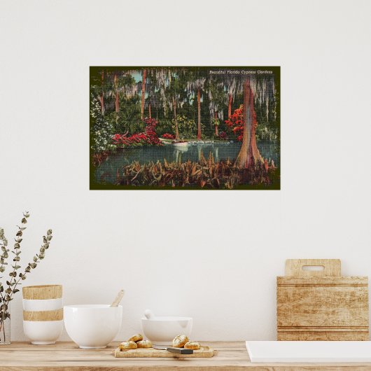 Cypress Gardens Florida Canvas Print (Keuken)