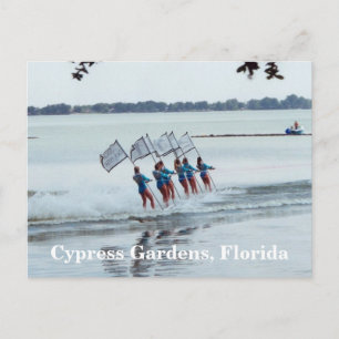 Cypress Gardens Florida Girls WaterSkiing Briefkaa Briefkaart