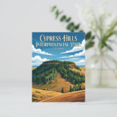 Cypress Hills Interprovinciaal Park Canada Briefkaart (Staand voorkant)