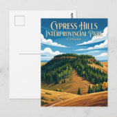 Cypress Hills Interprovinciaal Park Canada Briefkaart (Voorkant / Achterkant)