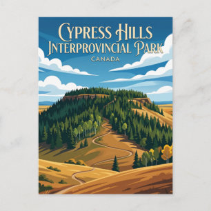 Cypress Hills Interprovinciaal Park Canada Briefkaart
