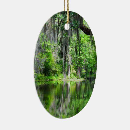 Cypress Lake Oval Ornament (Rechts)